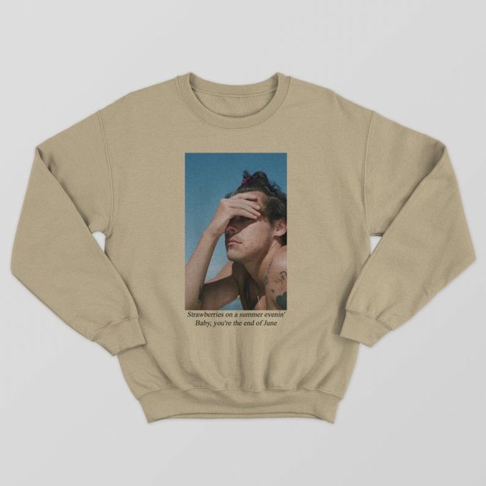 Graphic Beige Sweater
